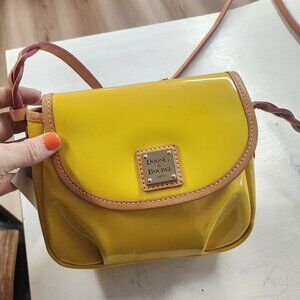 Vintage Yellow Patent Leather Dooney & Bourke Crossbody